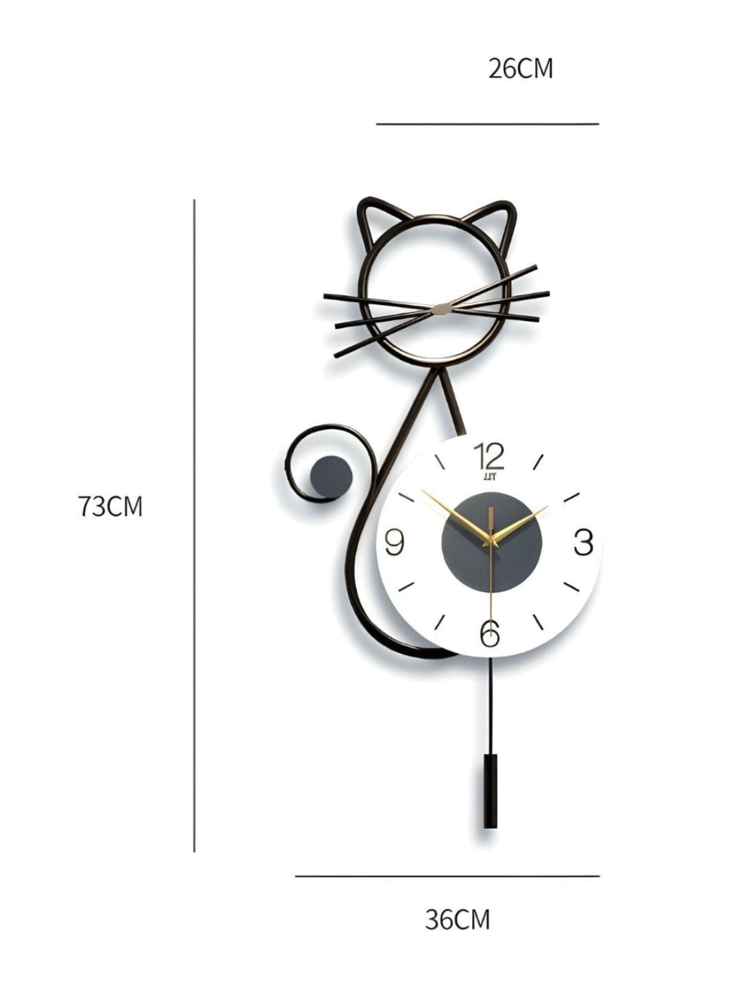 Abstract shaped wall clock