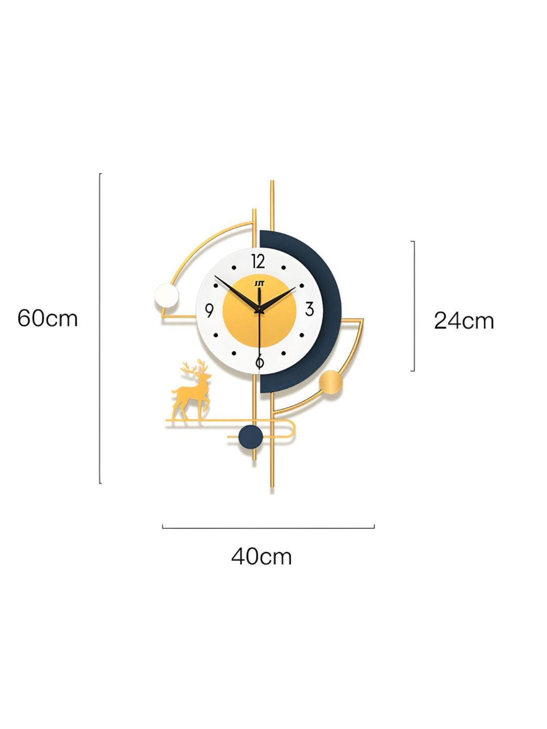 Abstract shaped wall clock