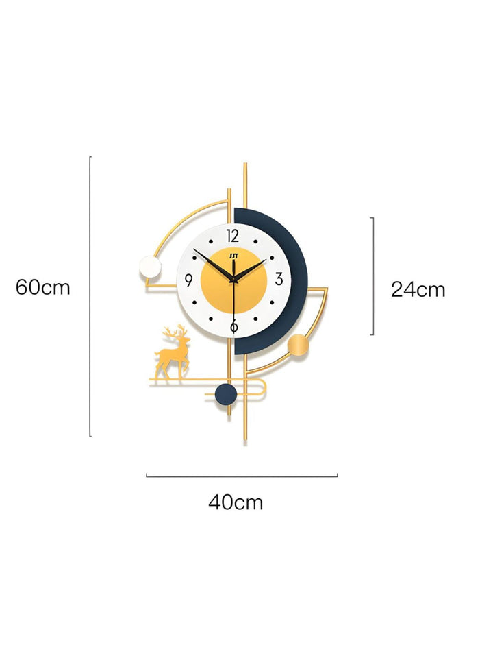 Abstract shaped wall clock