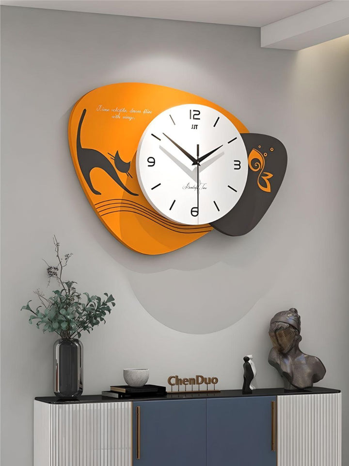 Abstract shaped wall clock