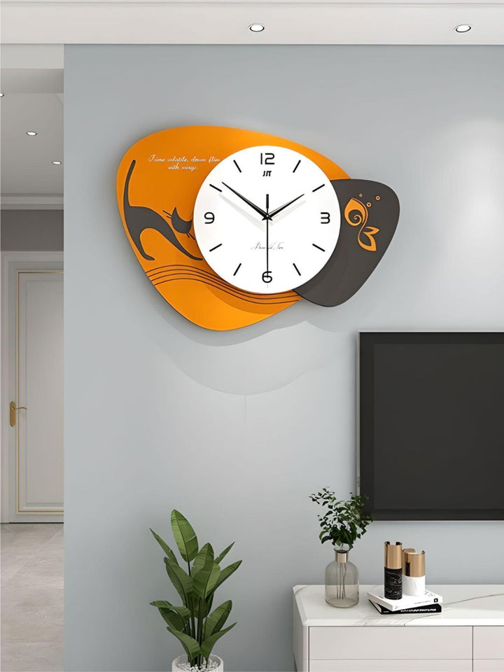 Abstract shaped wall clock