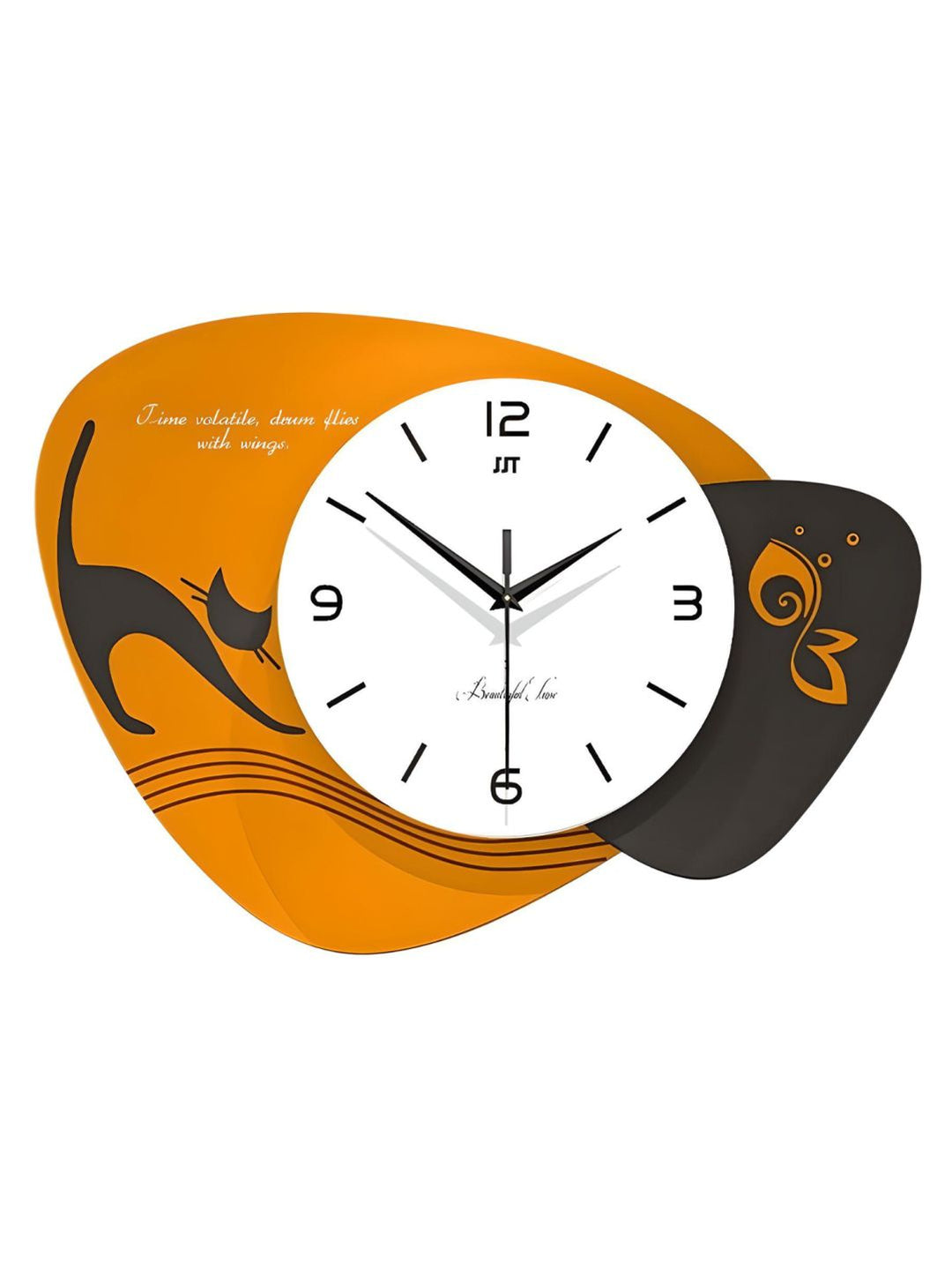 Abstract shaped wall clock