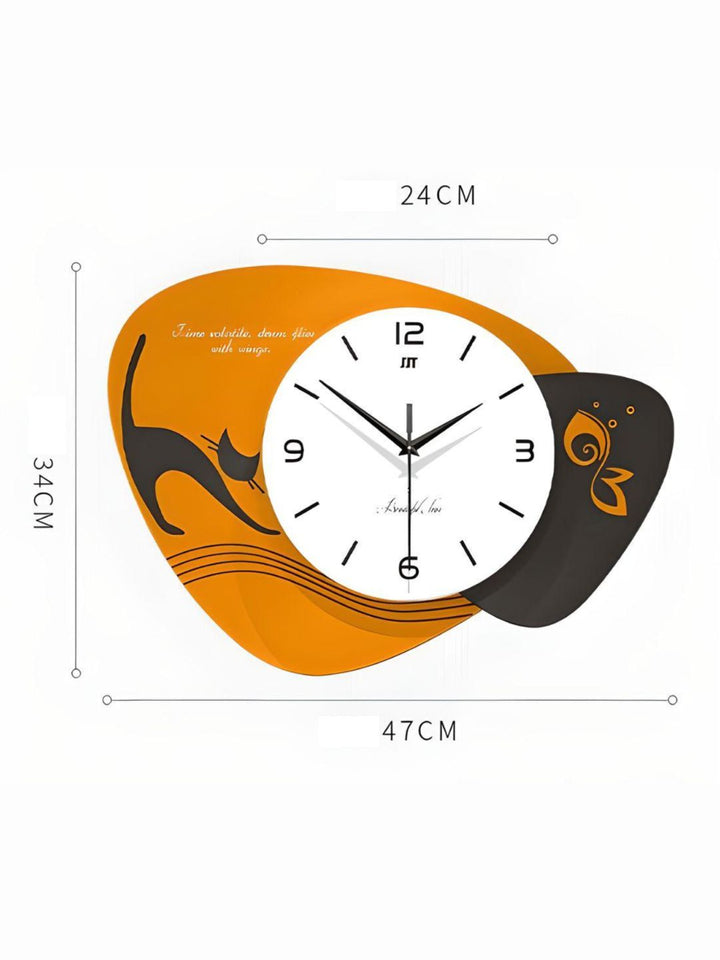 Abstract shaped wall clock