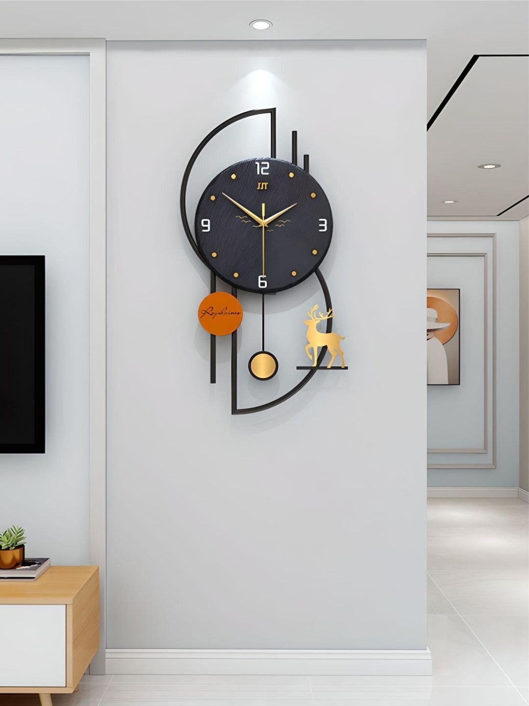 Abstract shaped wall clock