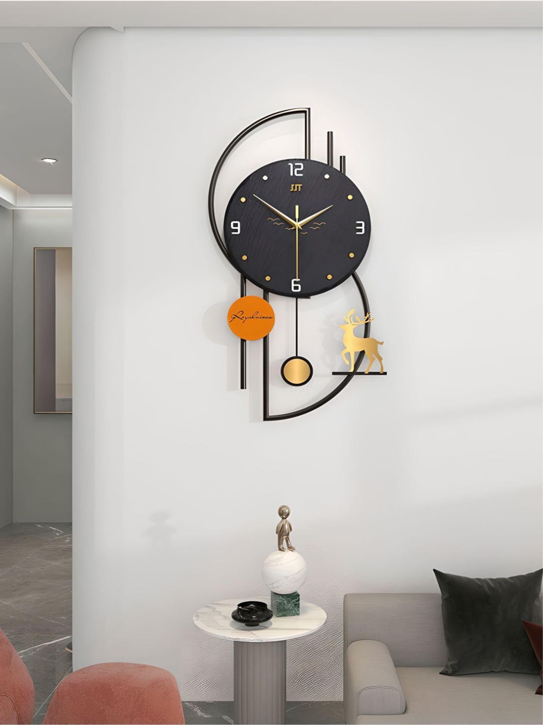 Abstract shaped wall clock