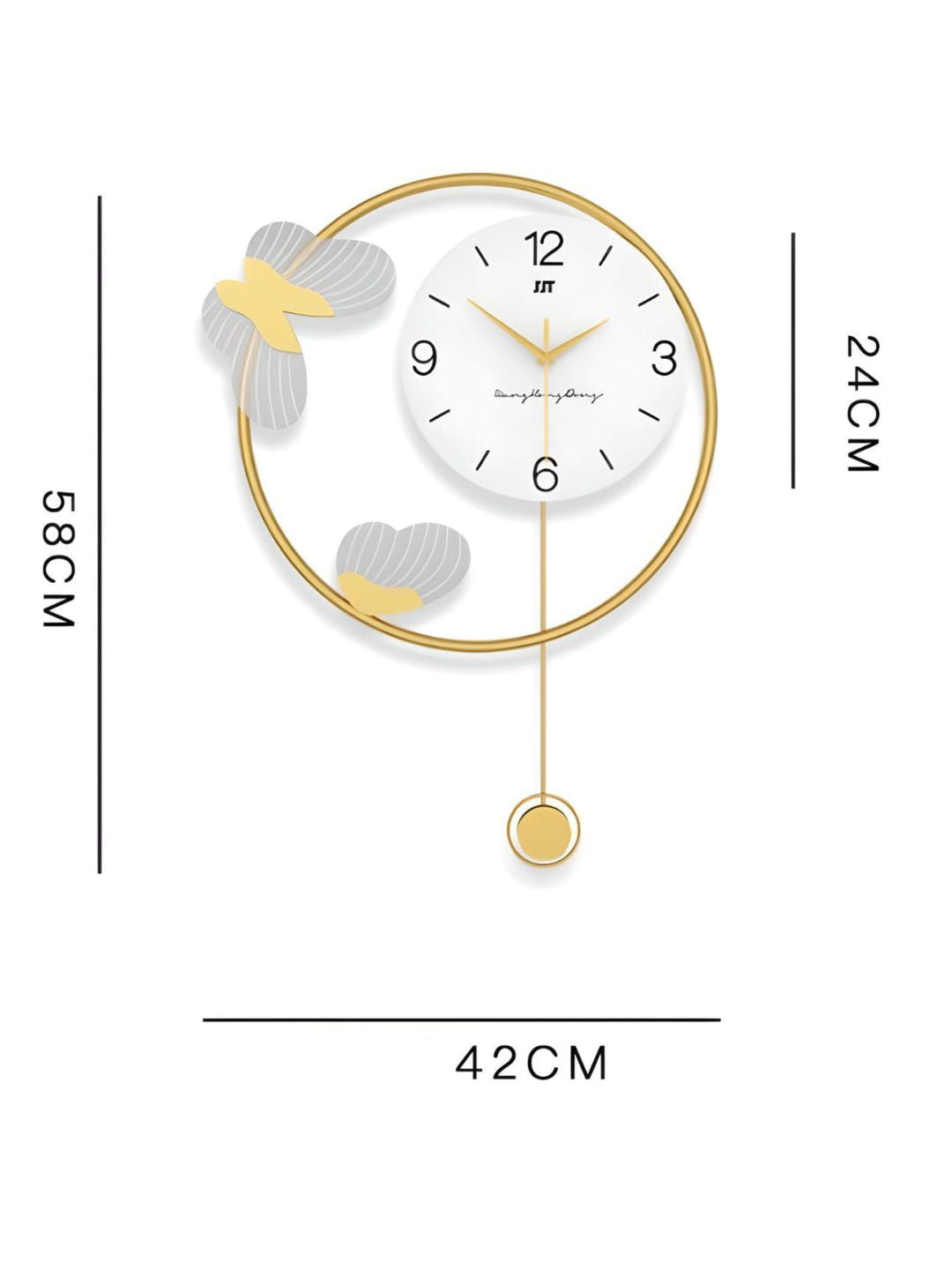 Abstract shaped wall clock