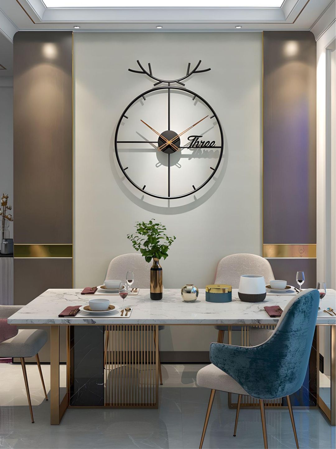 Abstract shaped wall clock