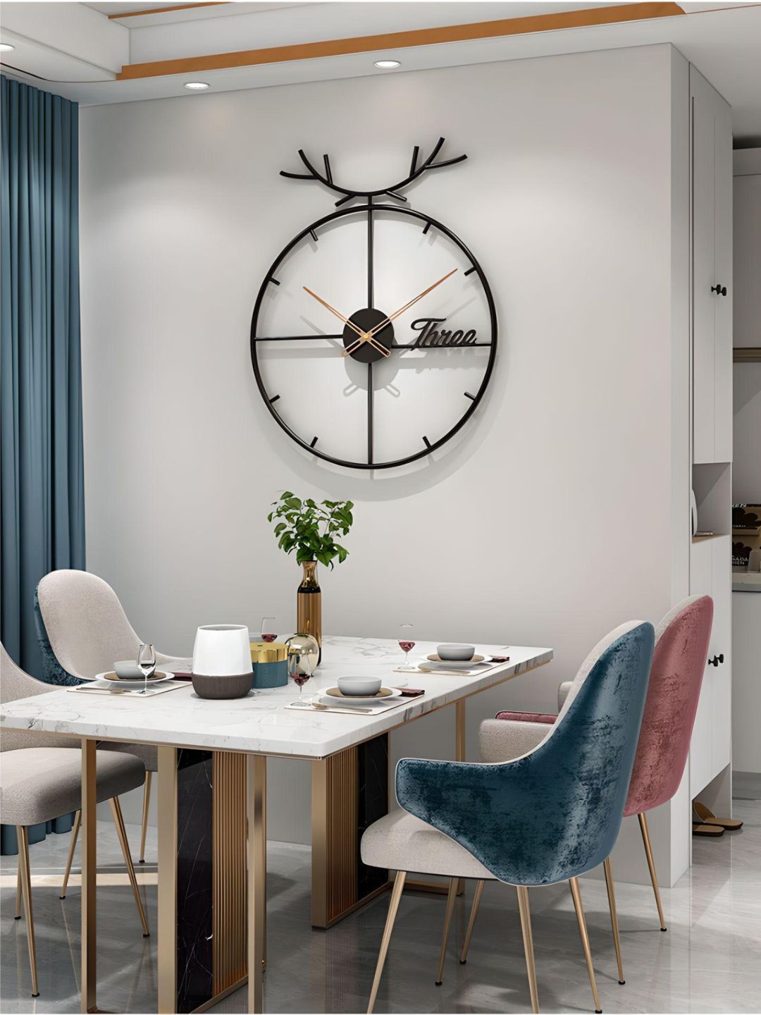 Abstract shaped wall clock