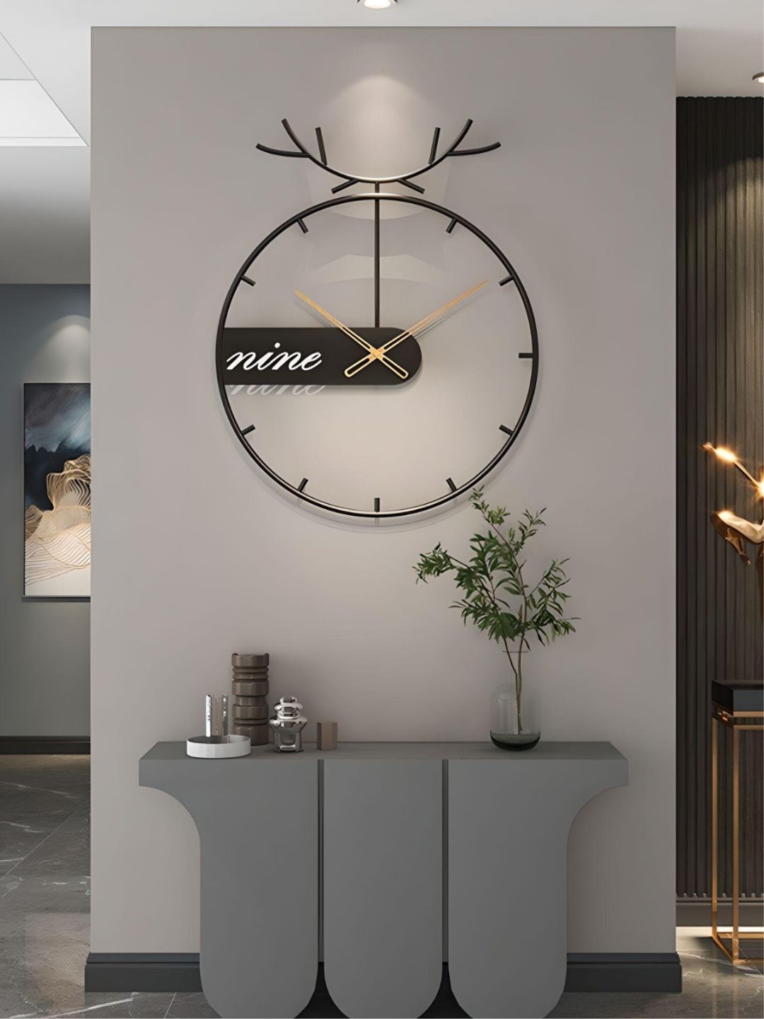 Abstract shaped wall clock