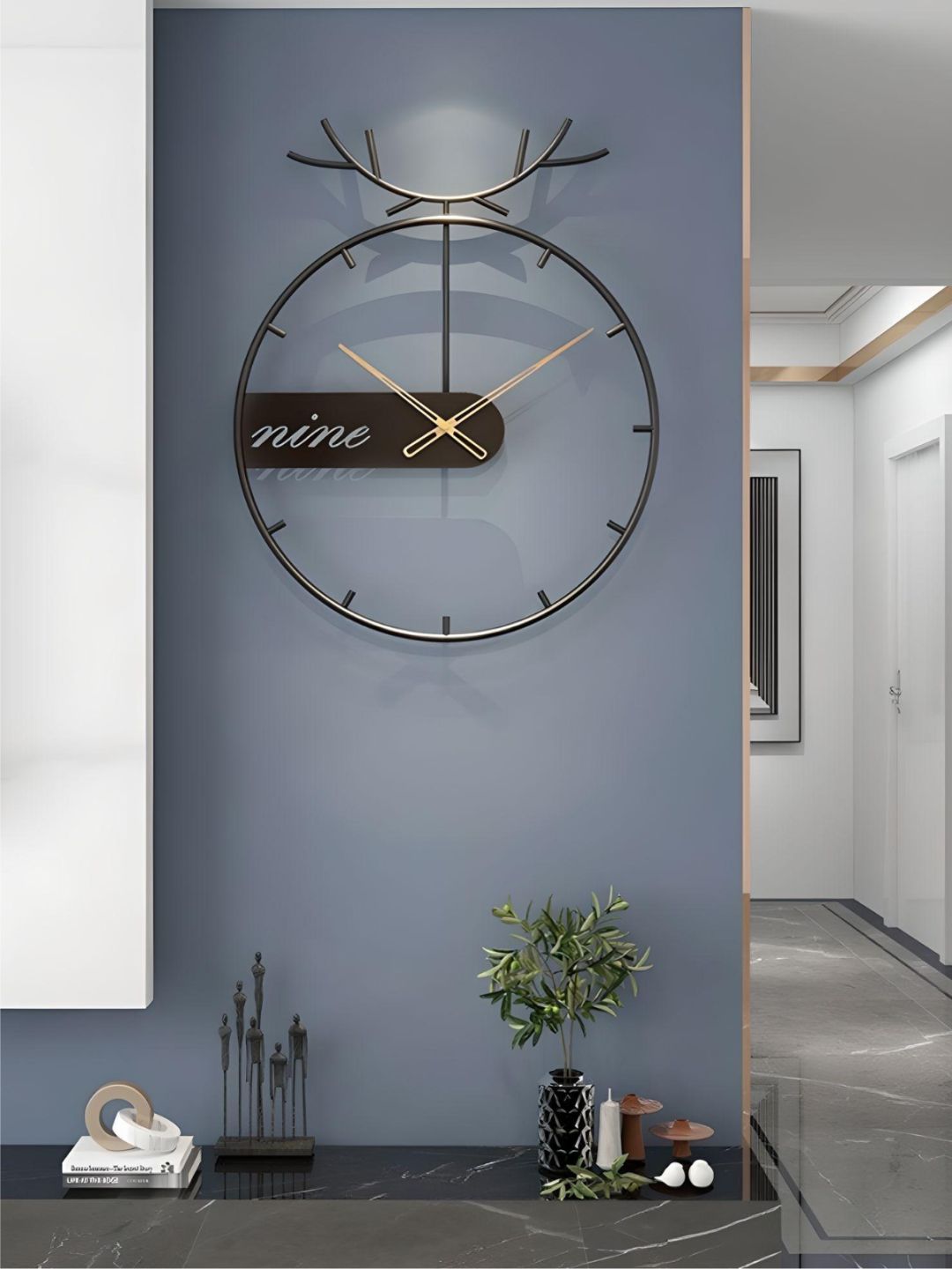 Abstract shaped wall clock