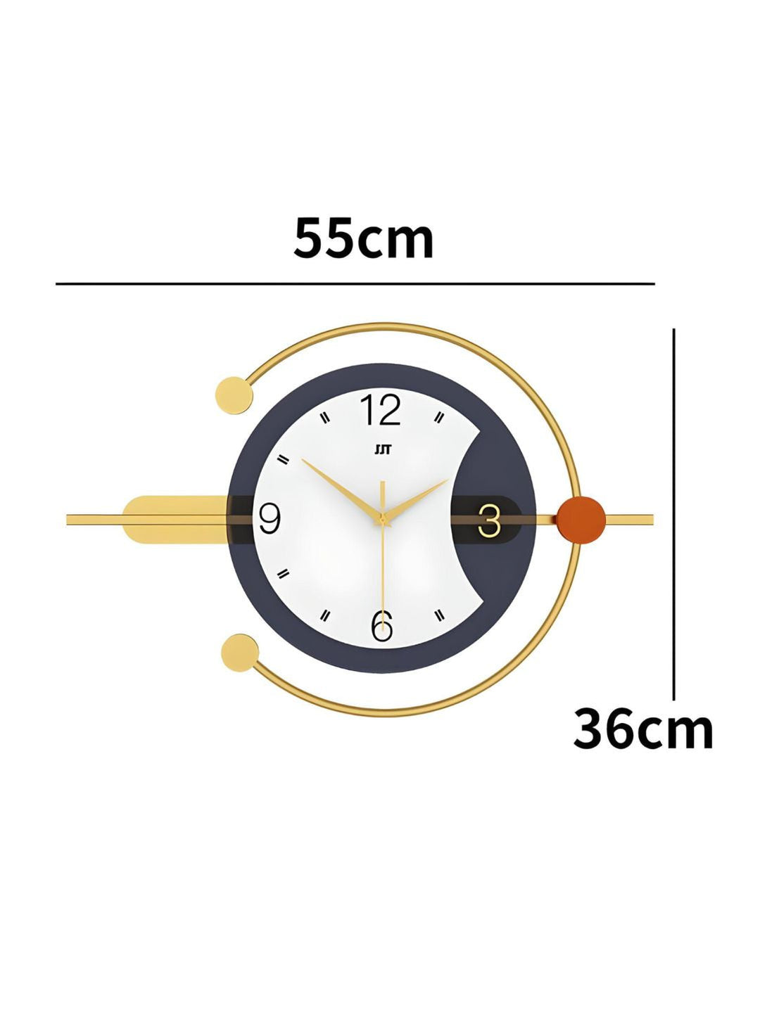 Abstract shaped wall clock