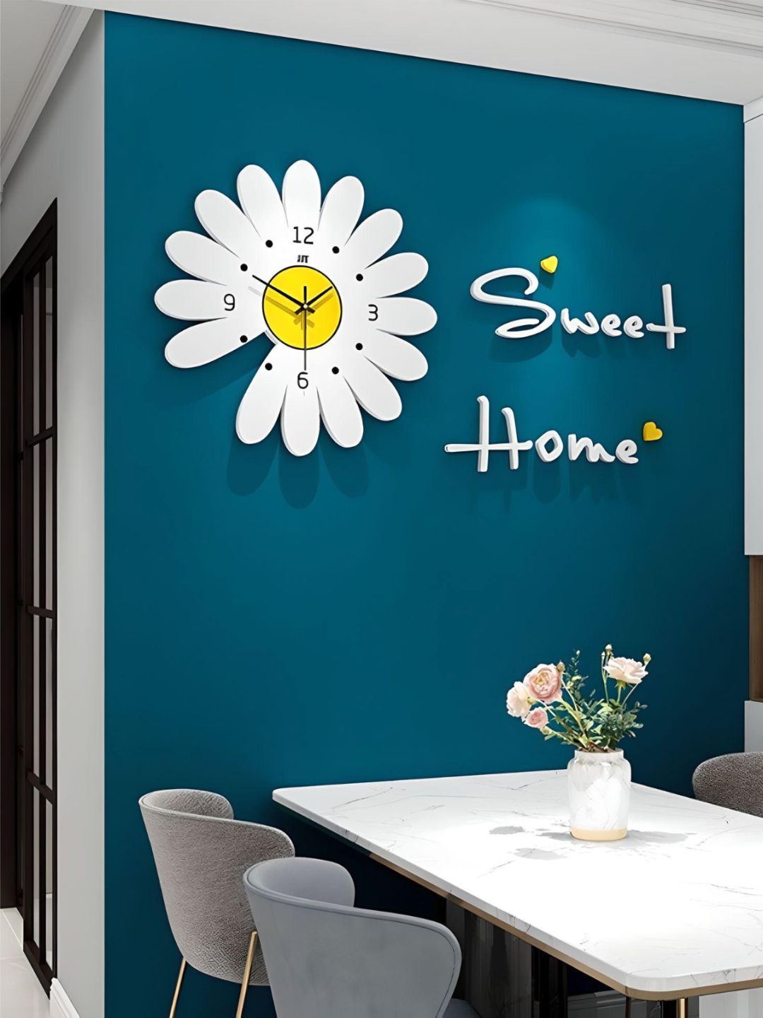Abstract shaped wall clock