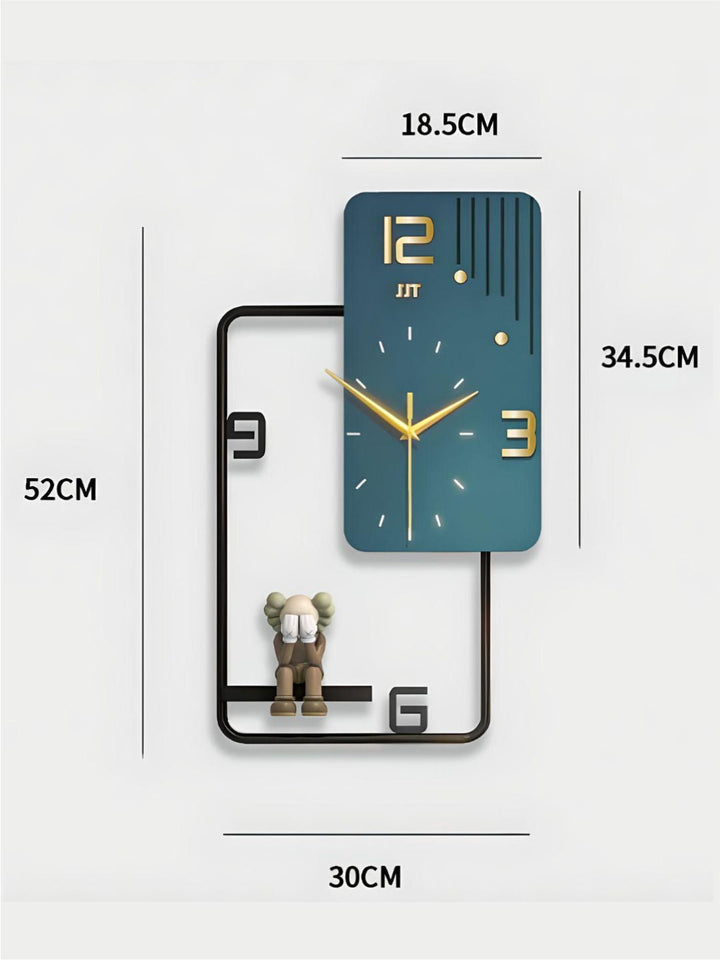Abstract shaped wall clock