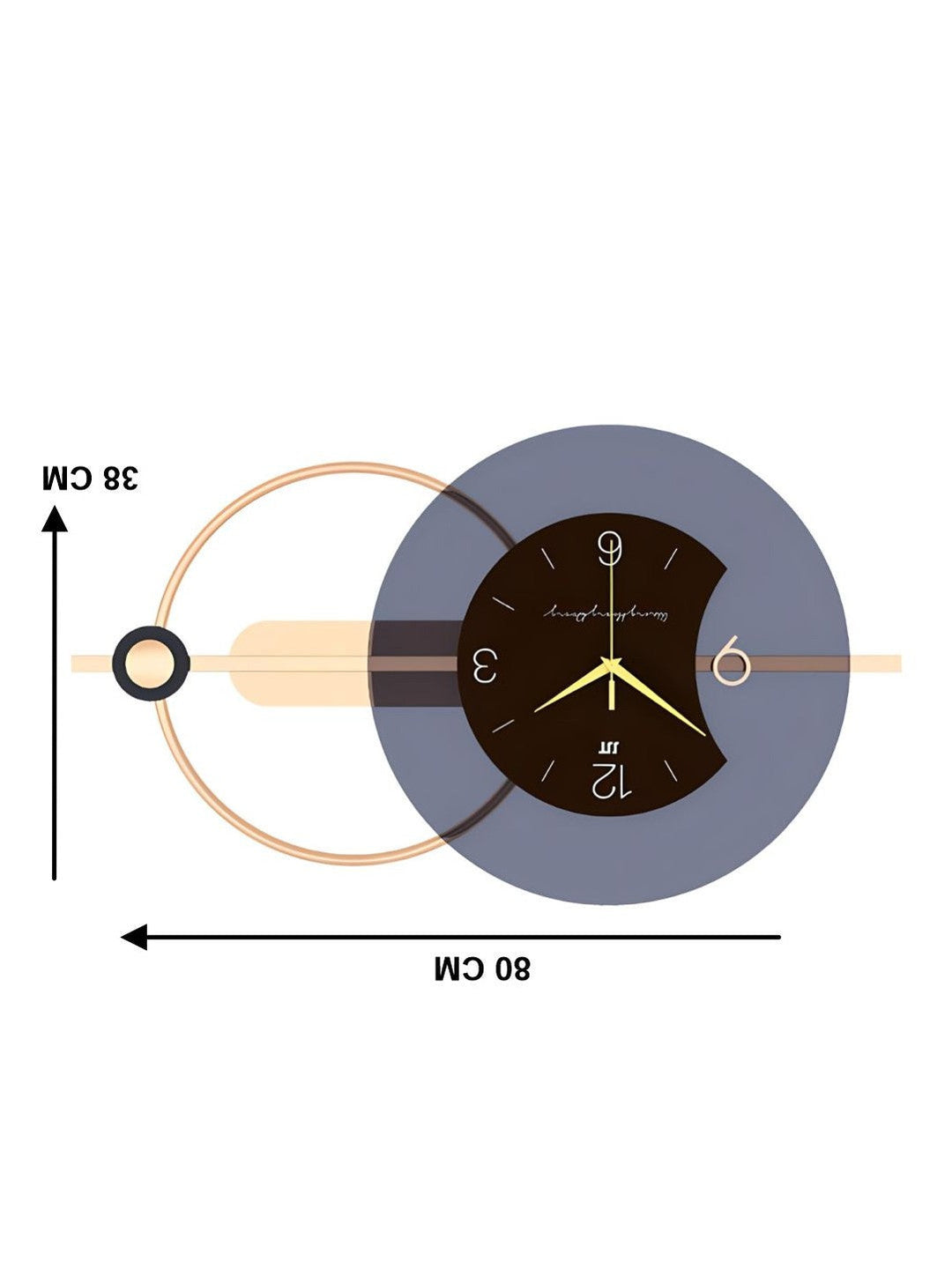 Abstract shaped wall clock