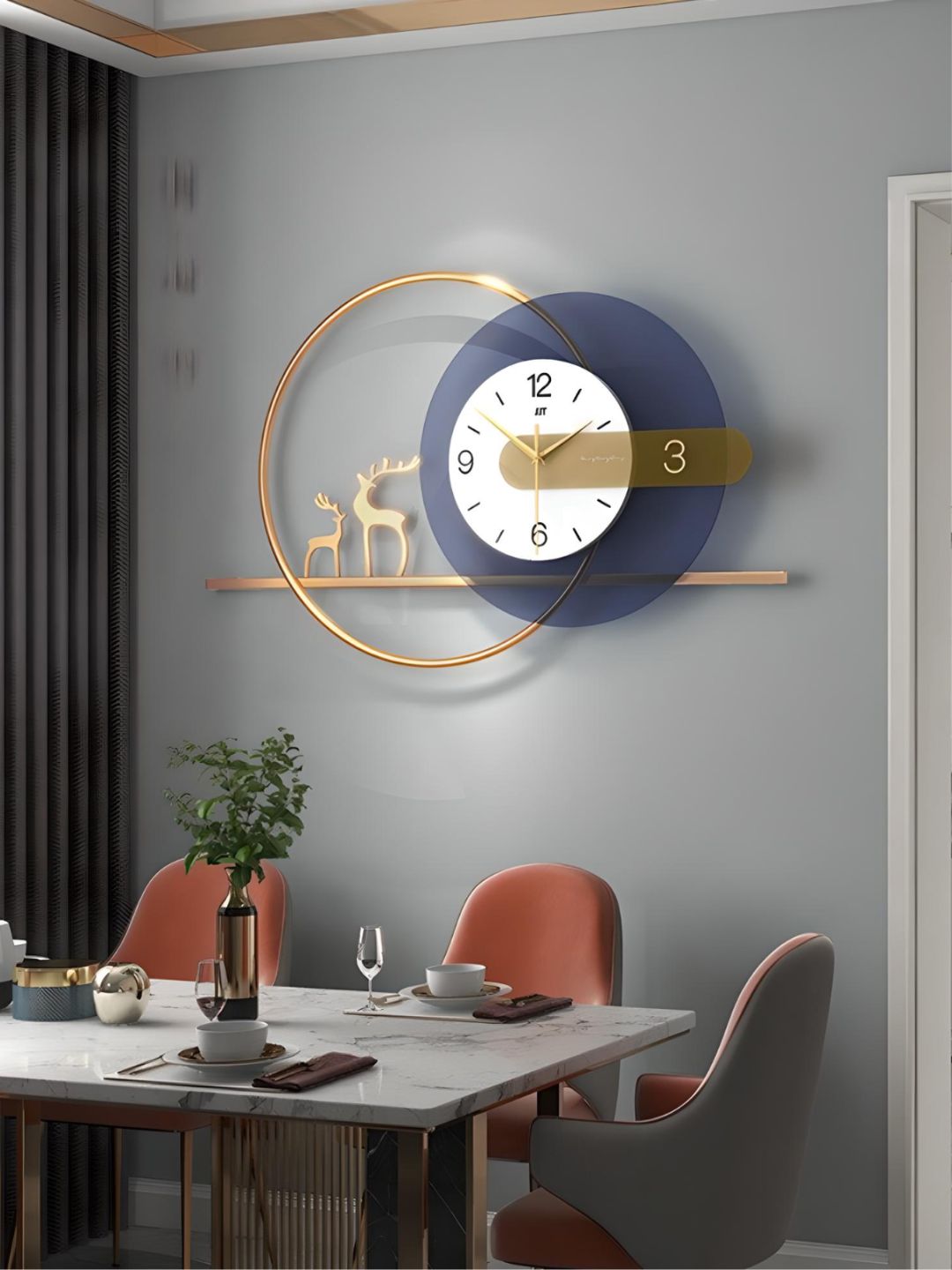 Abstract shaped wall clock