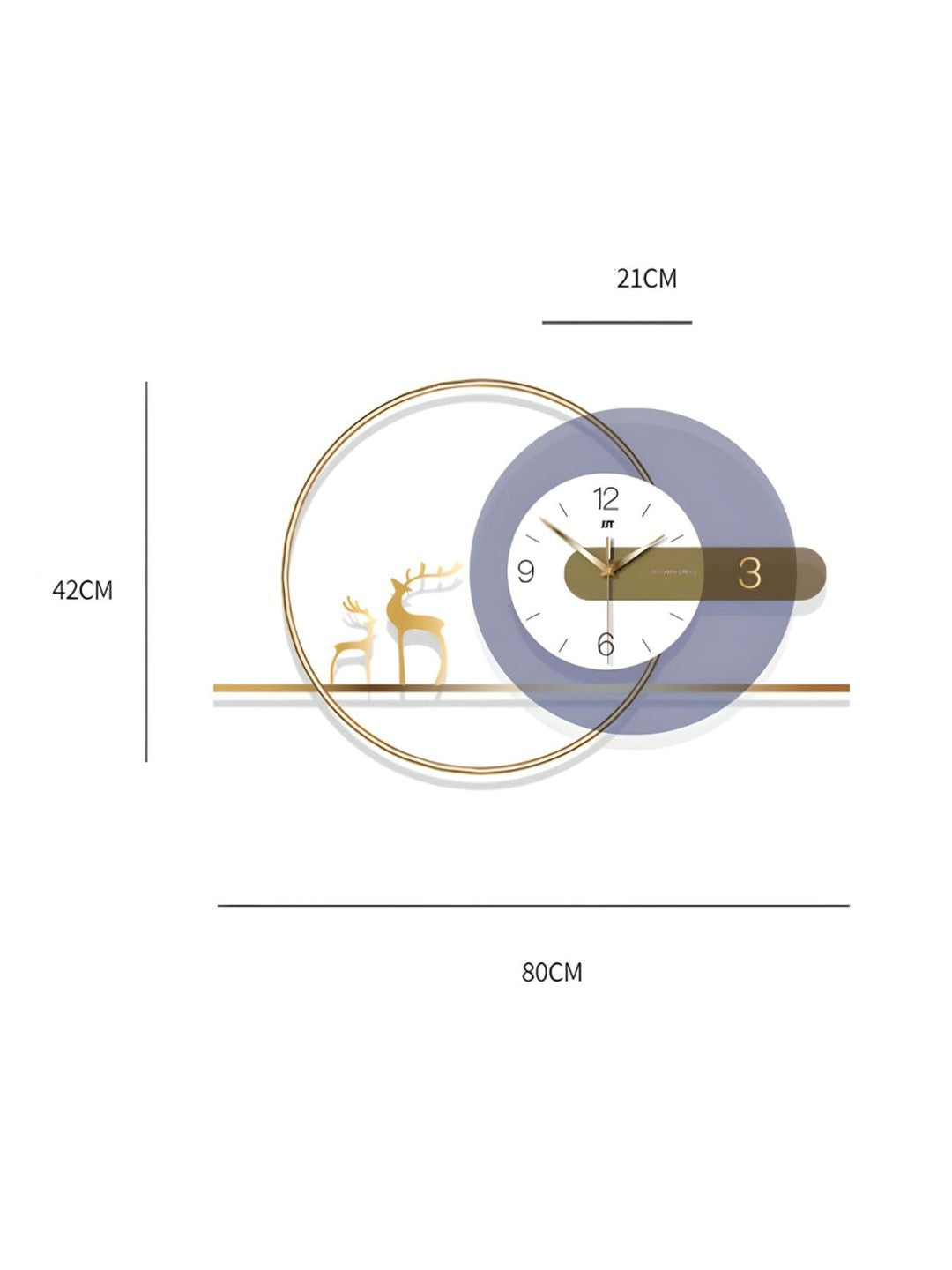 Abstract shaped wall clock