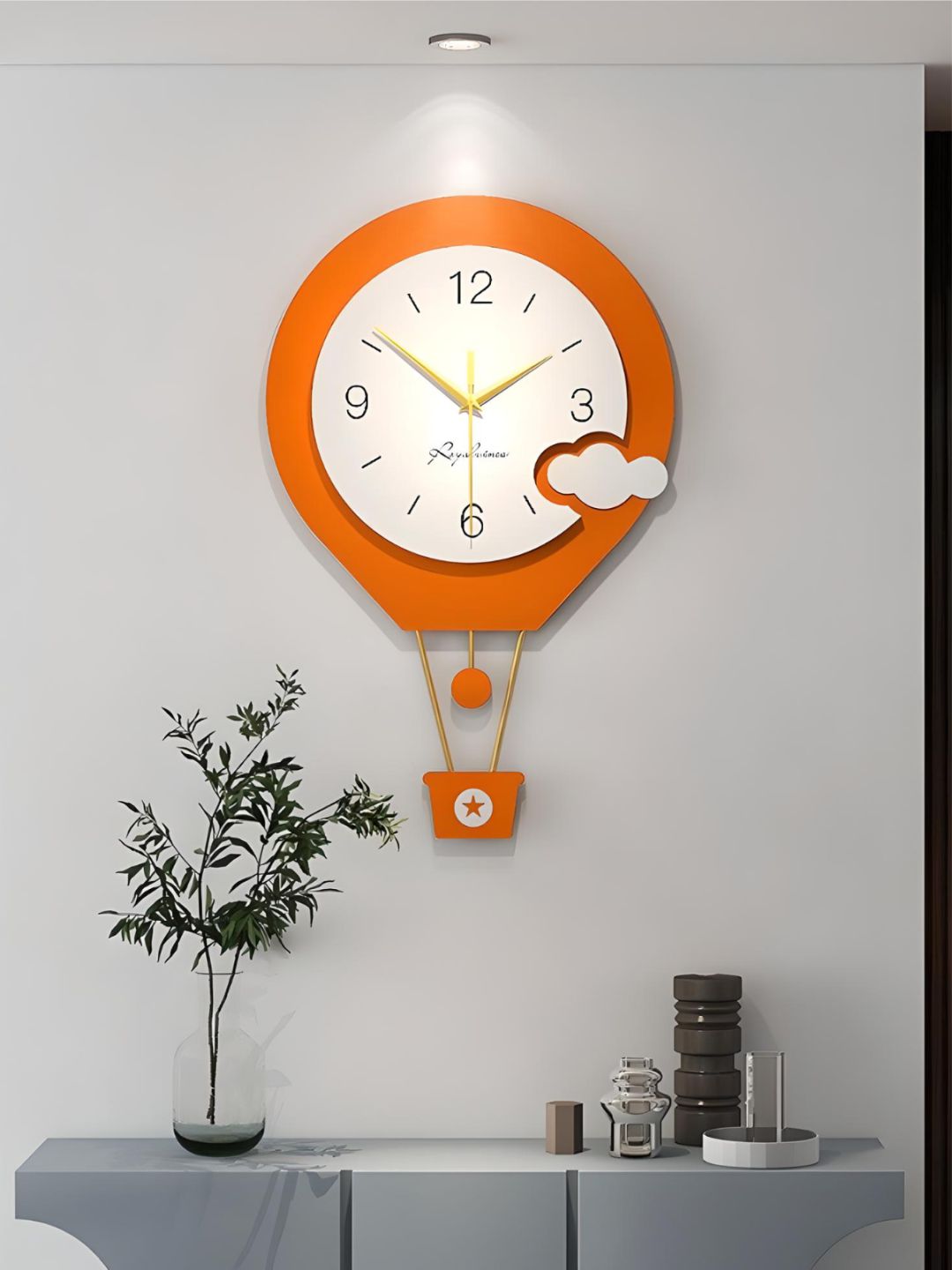 Abstract shaped wall clock