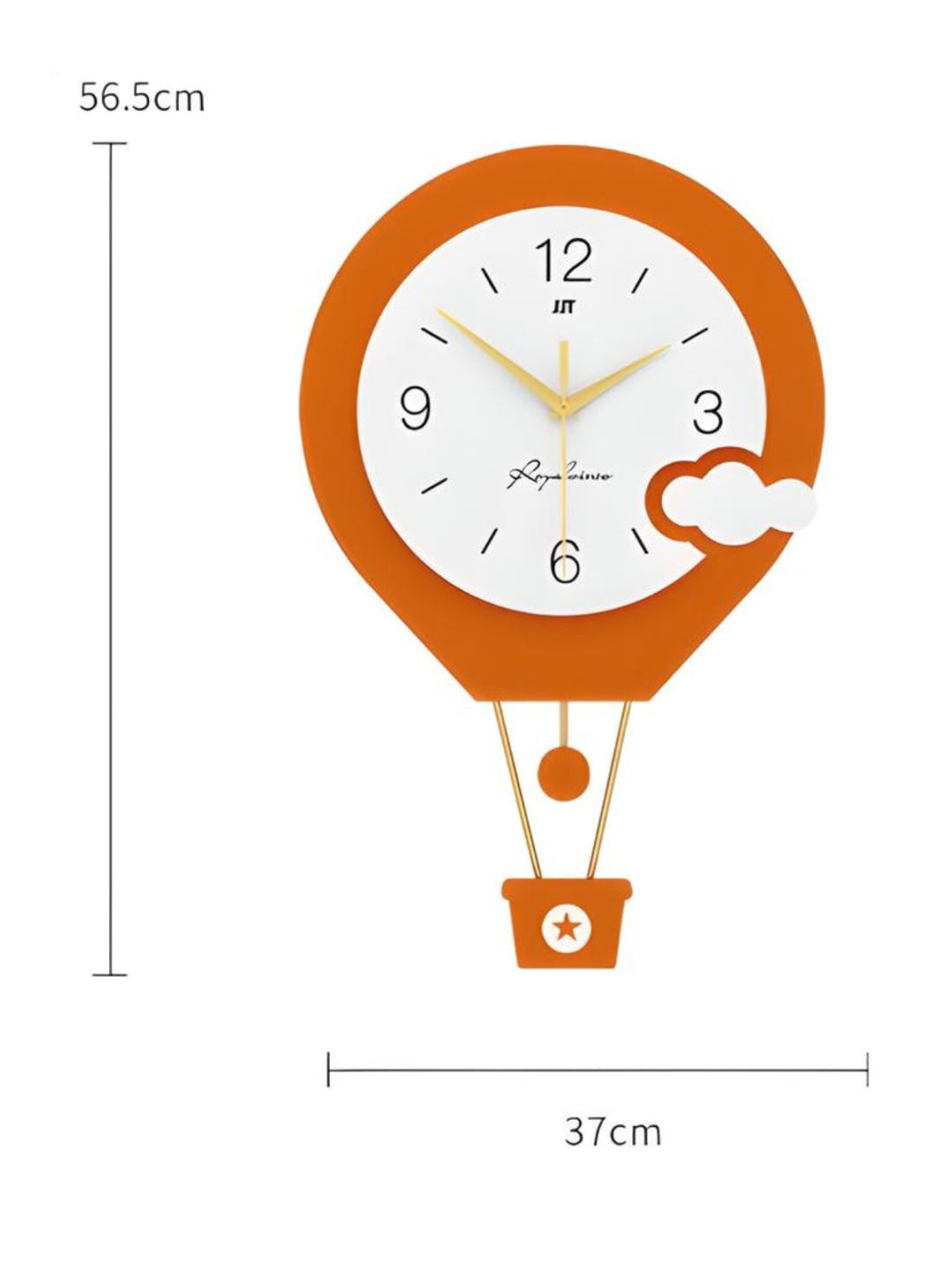 Abstract shaped wall clock