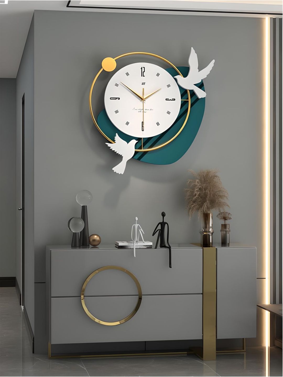 Abstract shaped wall clock