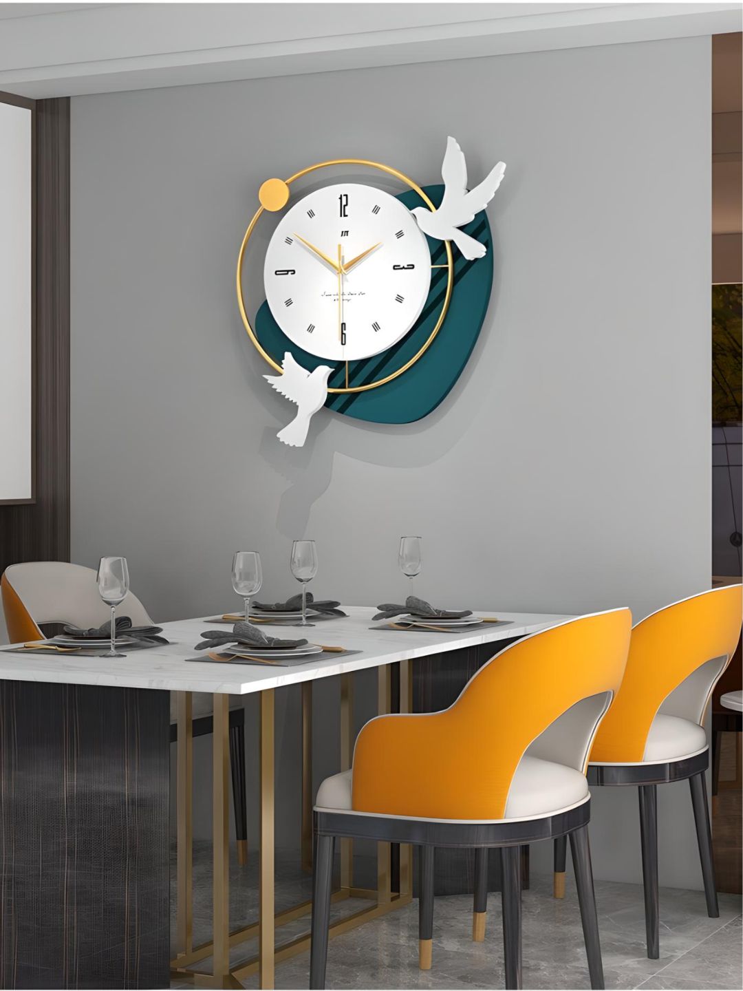 Abstract shaped wall clock