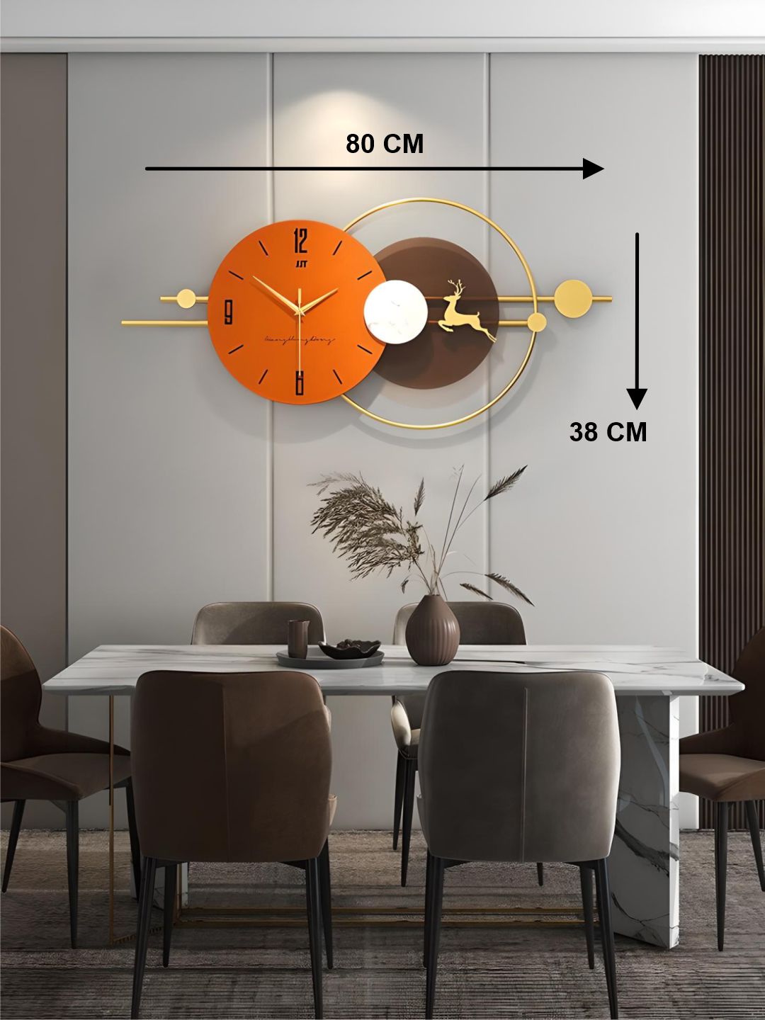 Abstract shaped wall clock