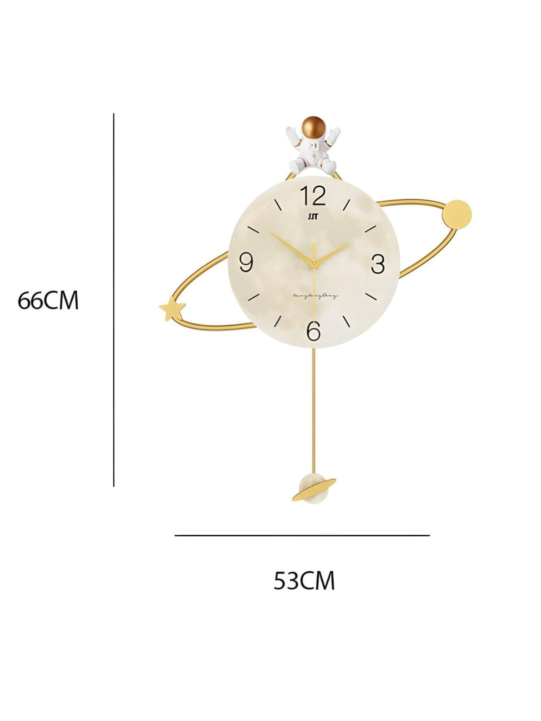 Abstract shaped wall clock