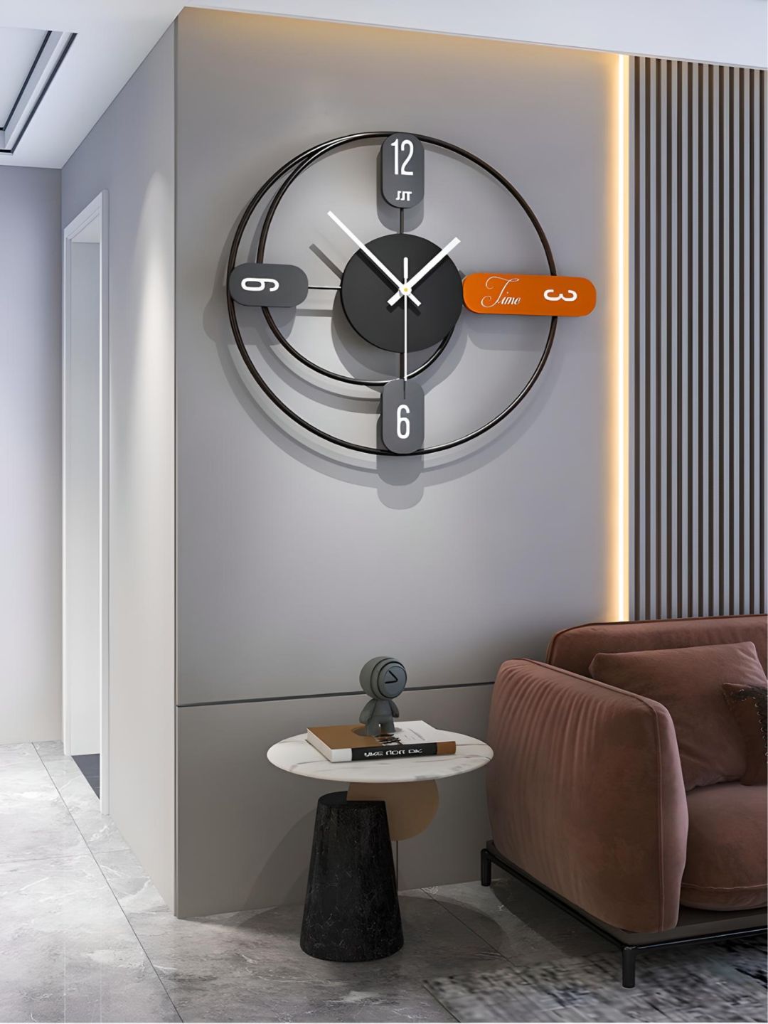 Abstract shaped wall clock