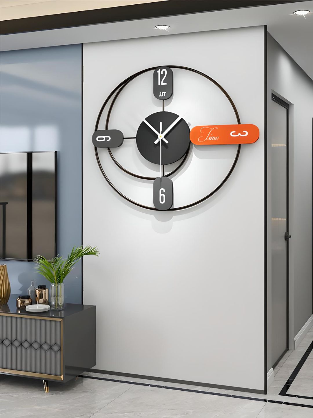 Abstract shaped wall clock