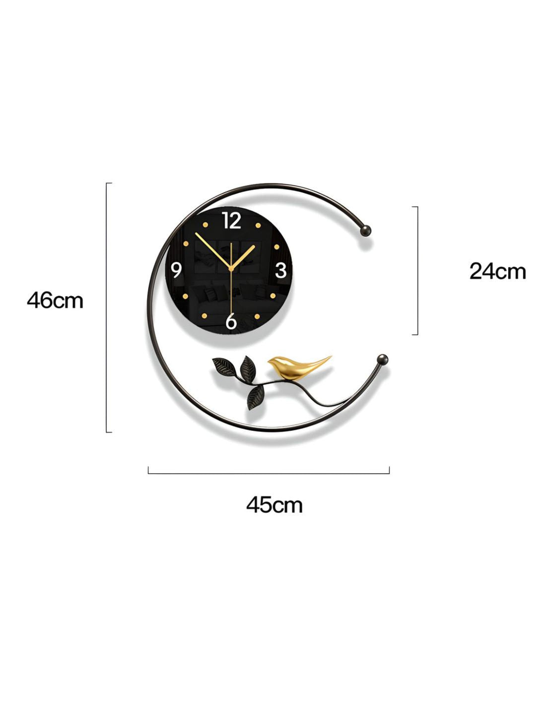 Abstract shaped wall clock