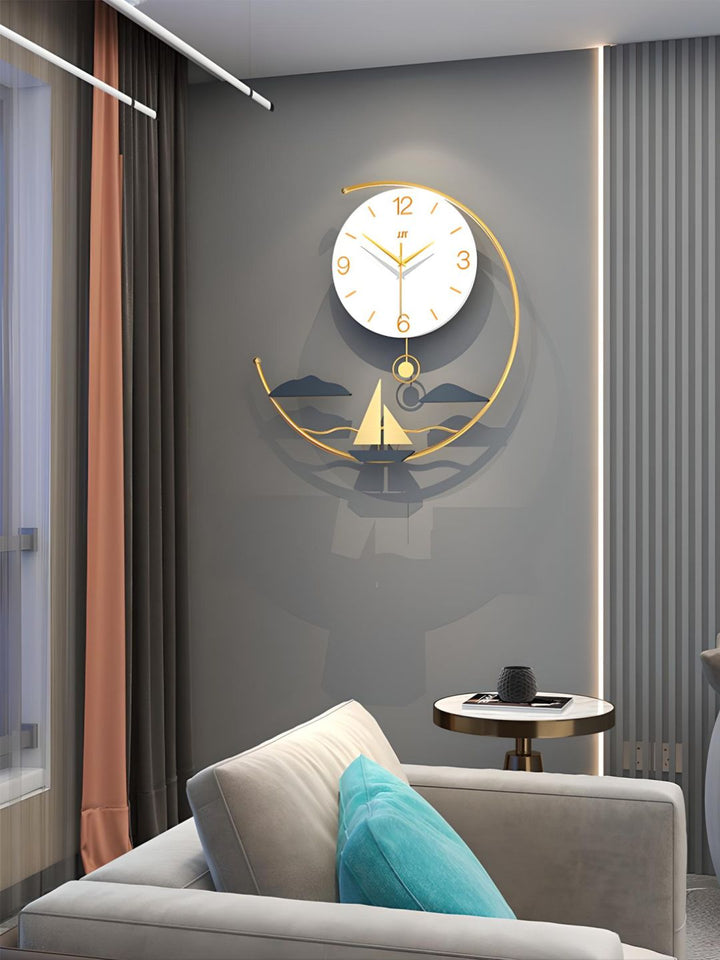 Abstract shaped wall clock