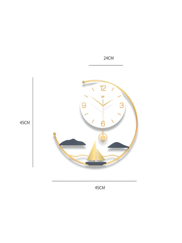Abstract shaped wall clock