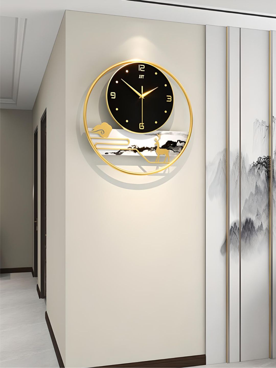 Abstract shaped wall clock