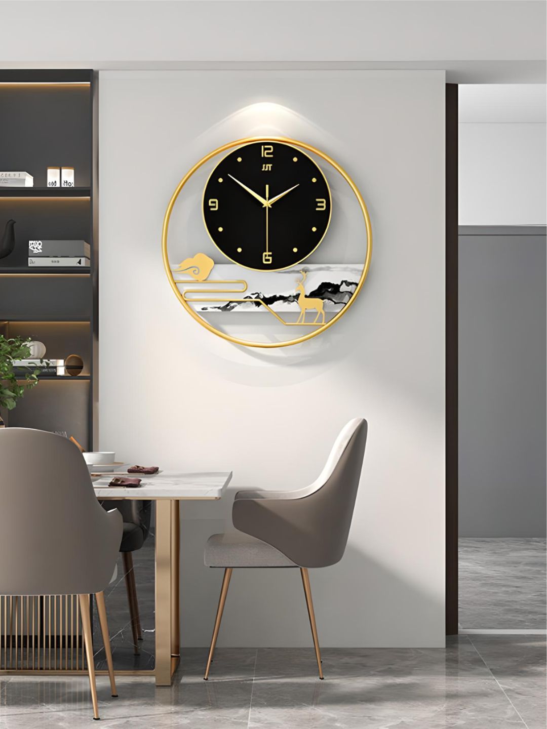 Abstract shaped wall clock