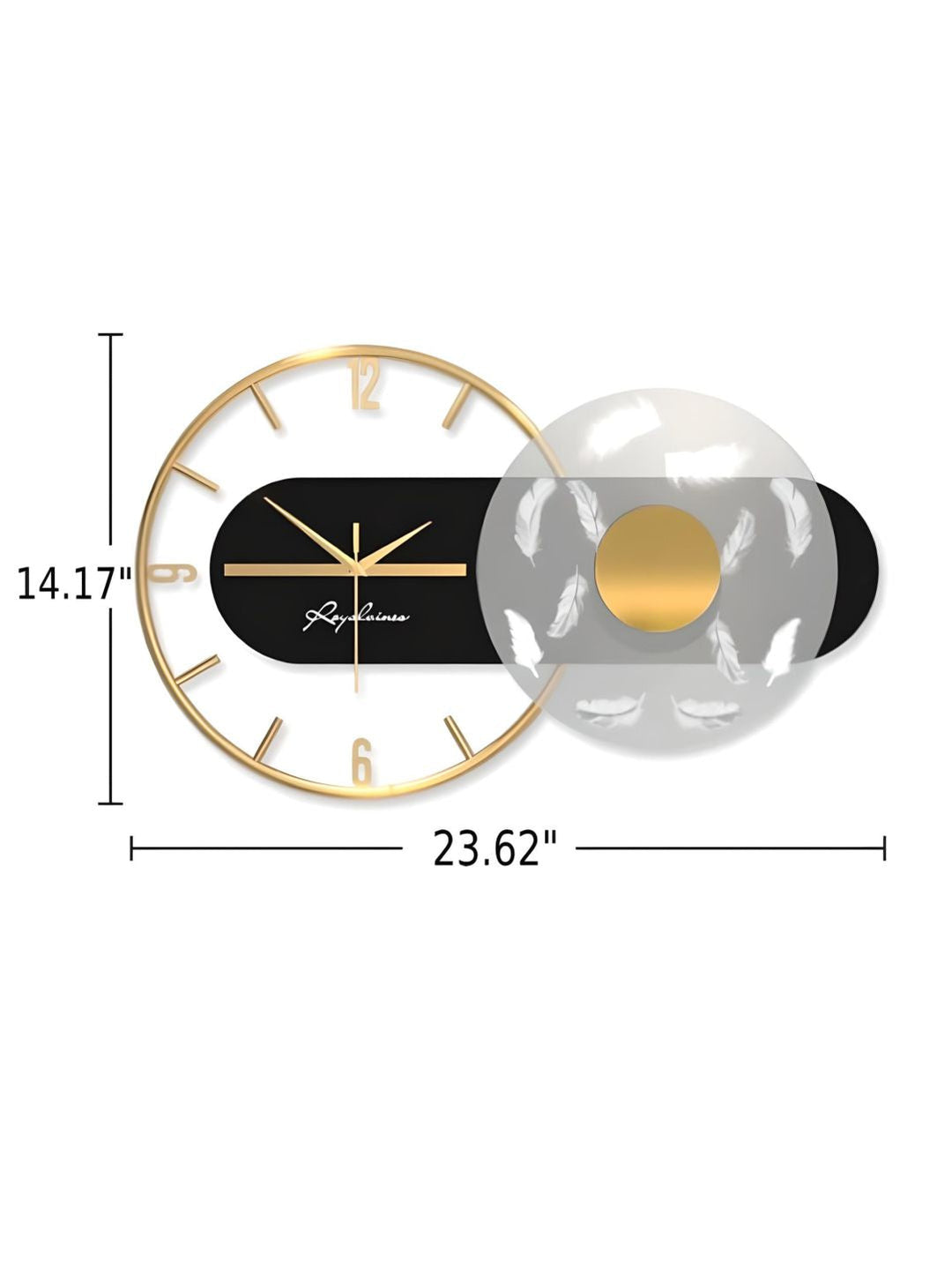 Abstract shaped wall clock