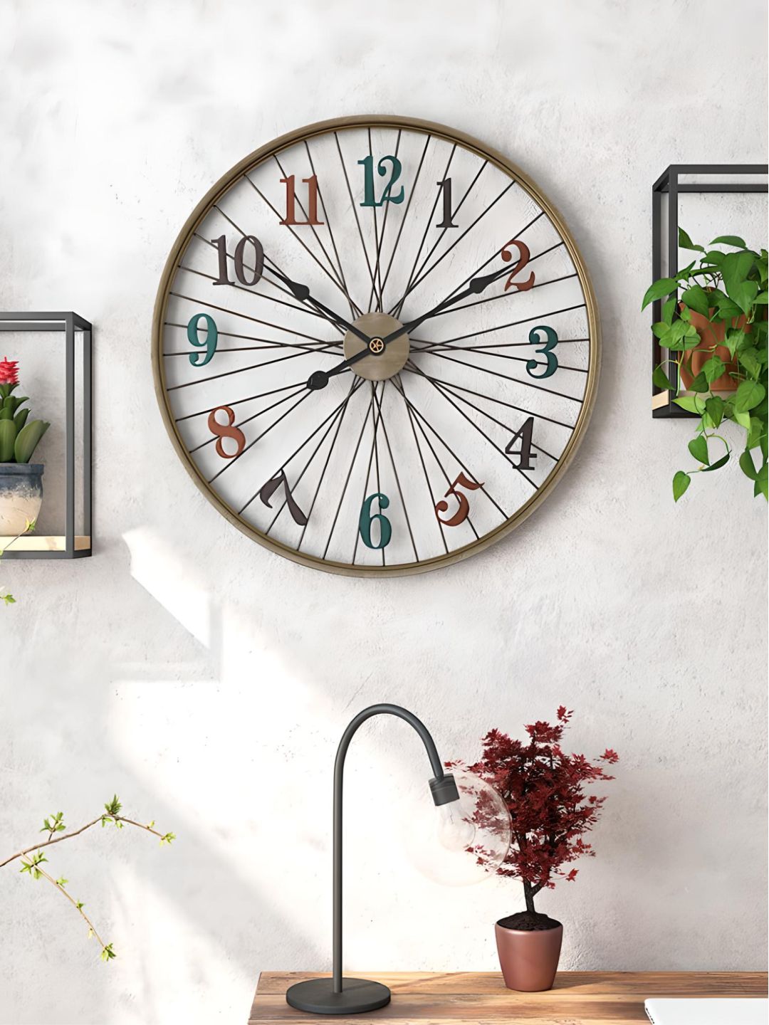 Abstract shaped wall clock