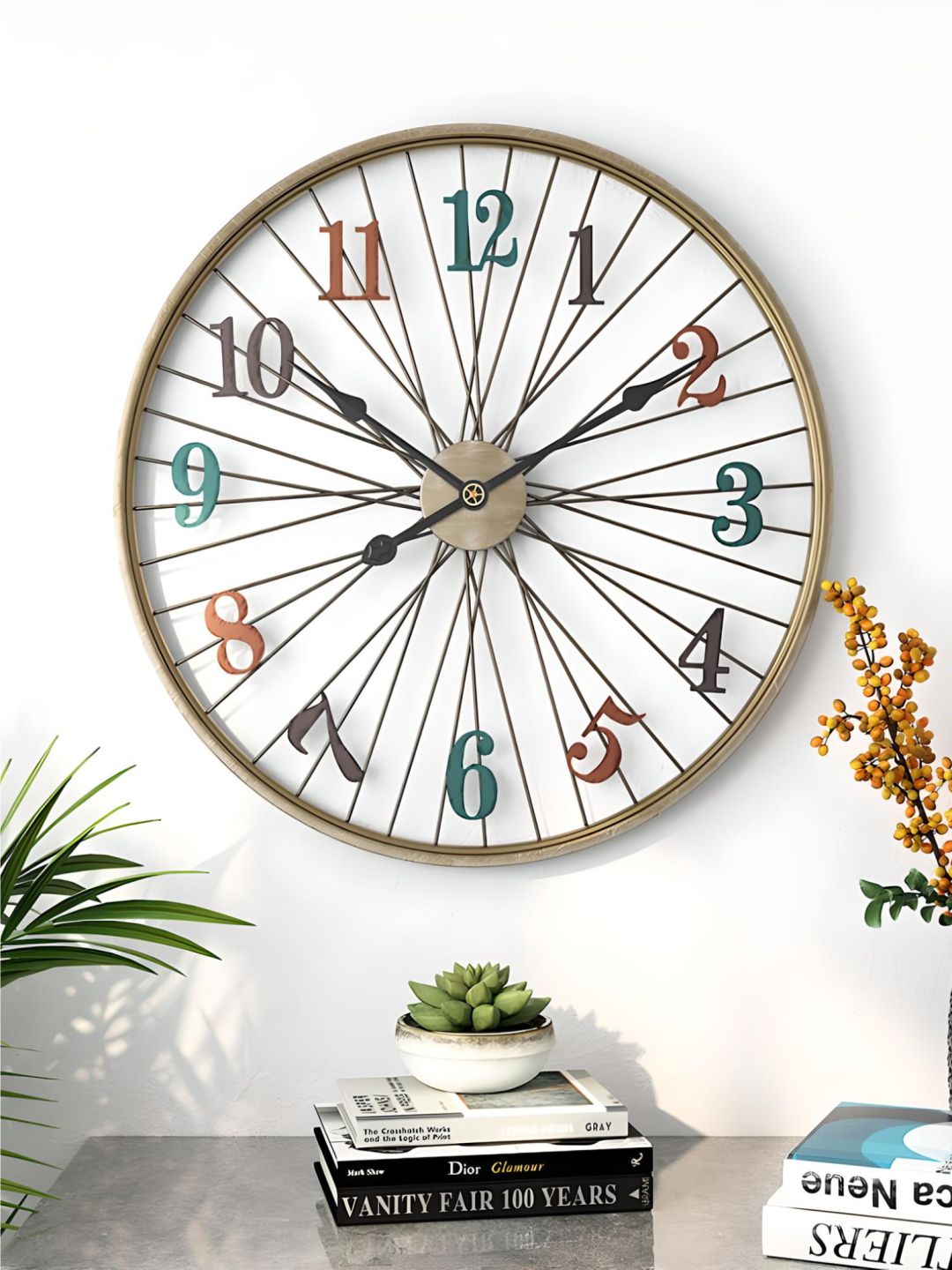 Abstract shaped wall clock