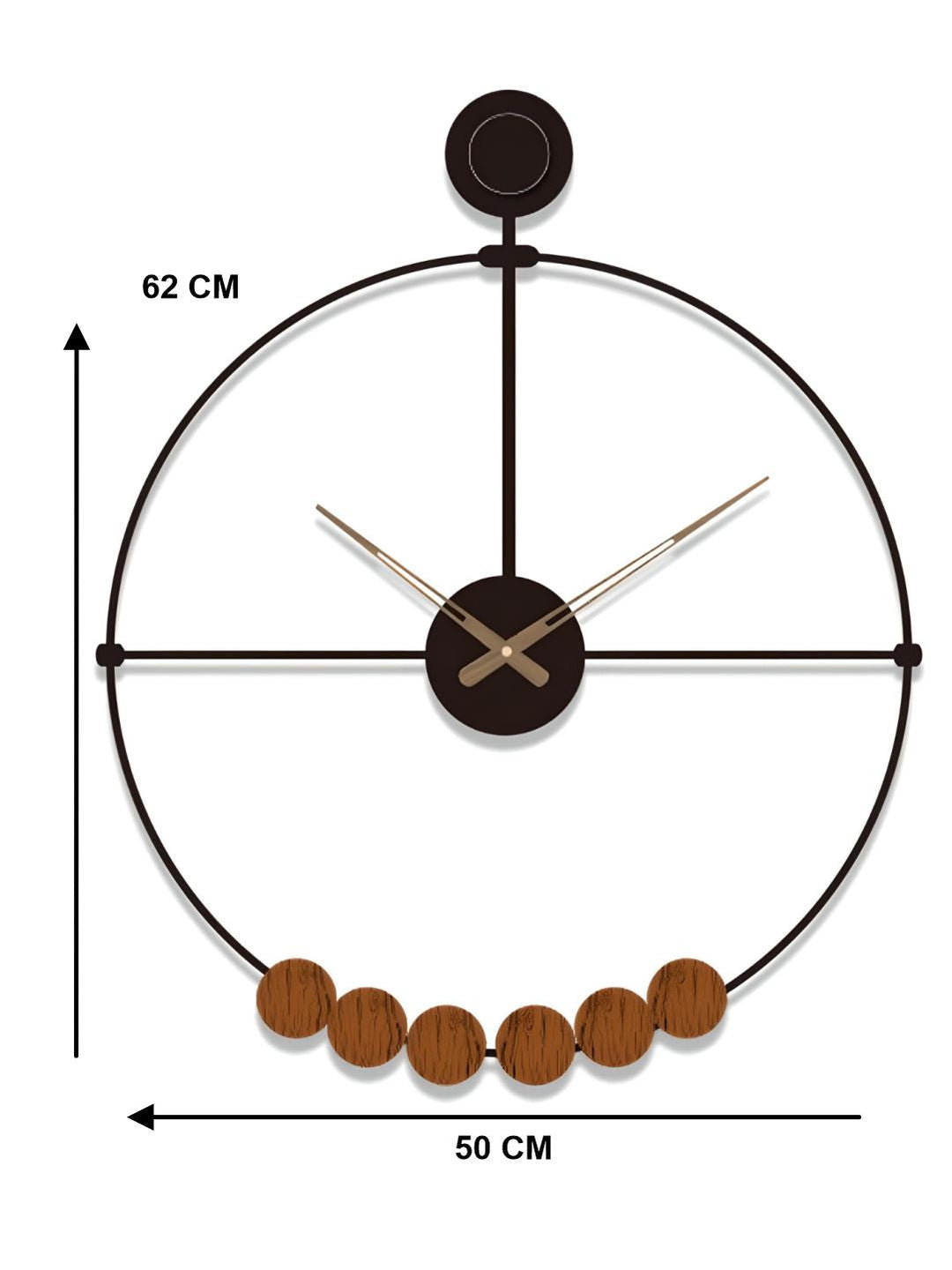 Abstract shaped wall clock