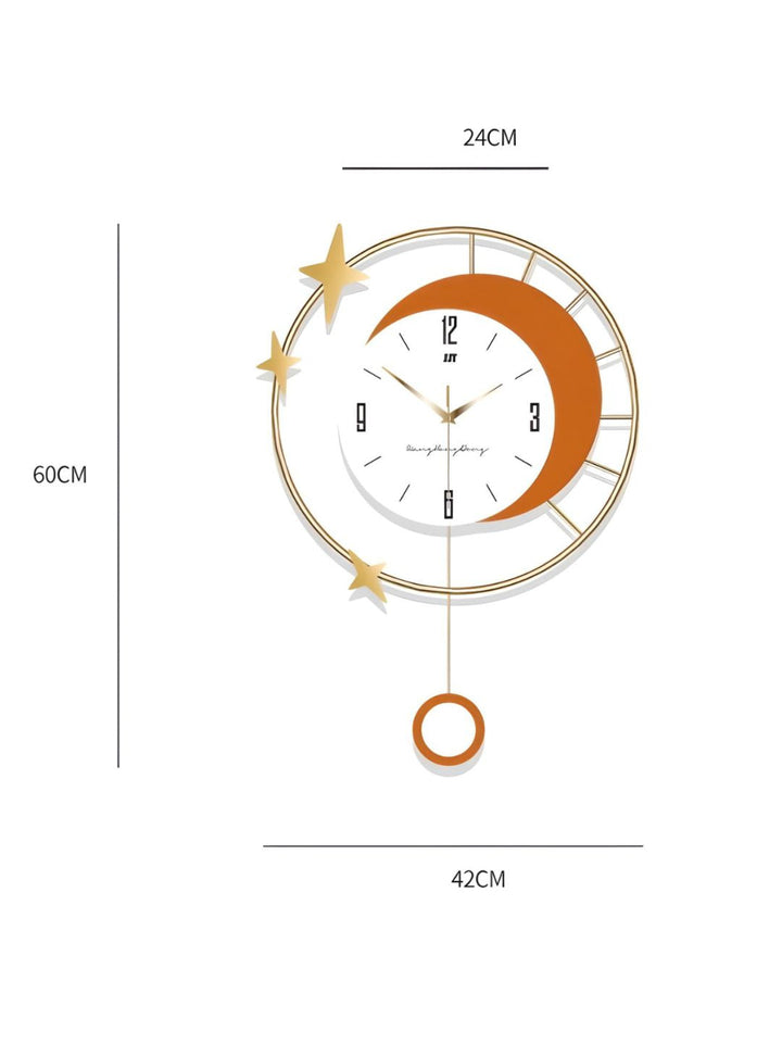 Abstract shaped wall clock