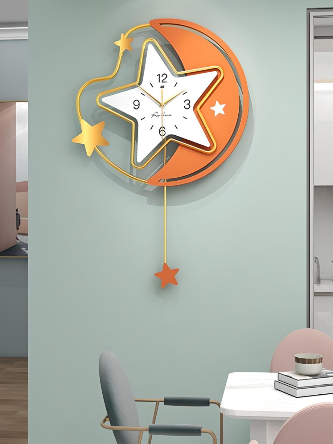 Abstract shaped wall clock