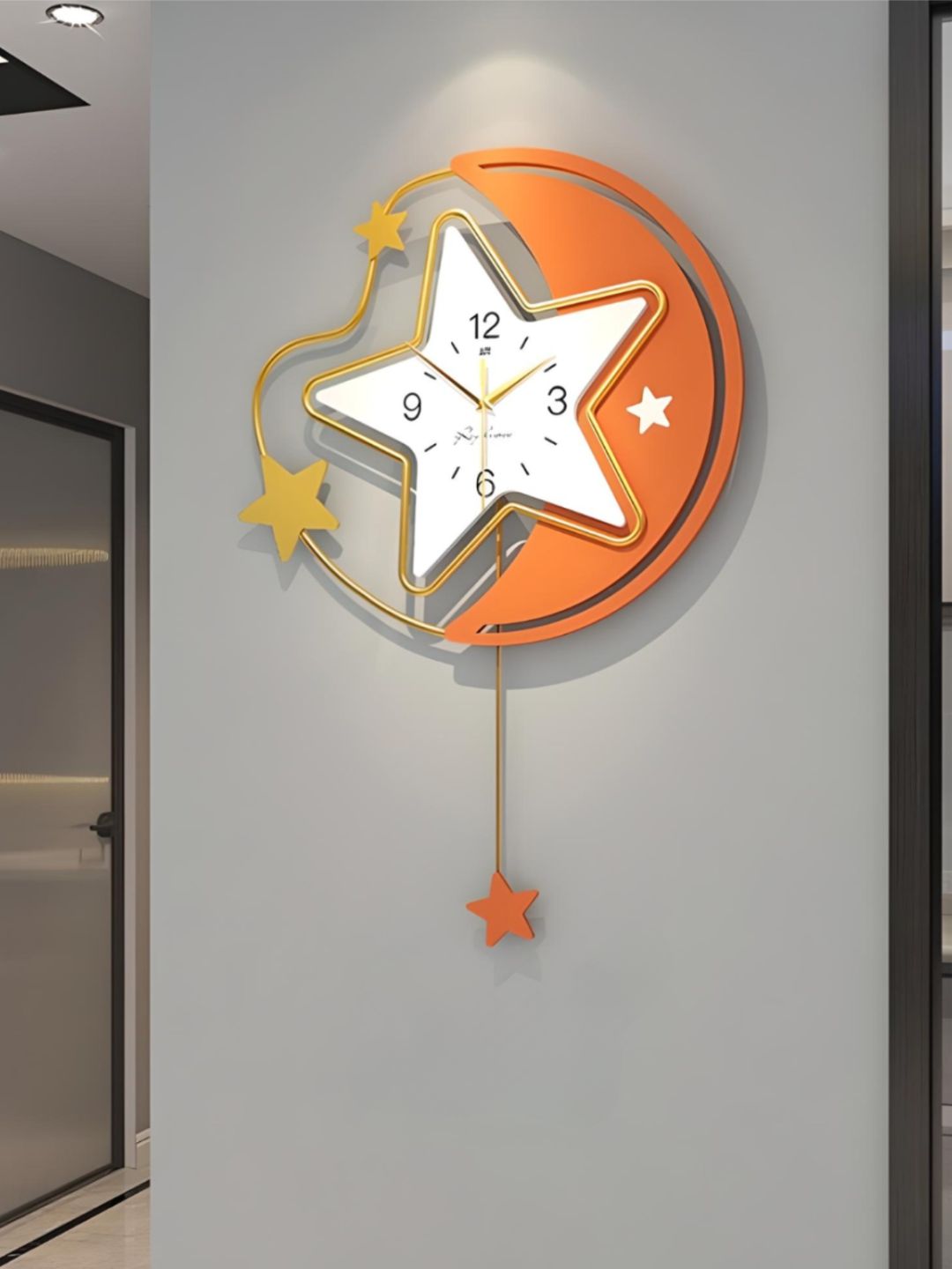 Abstract shaped wall clock