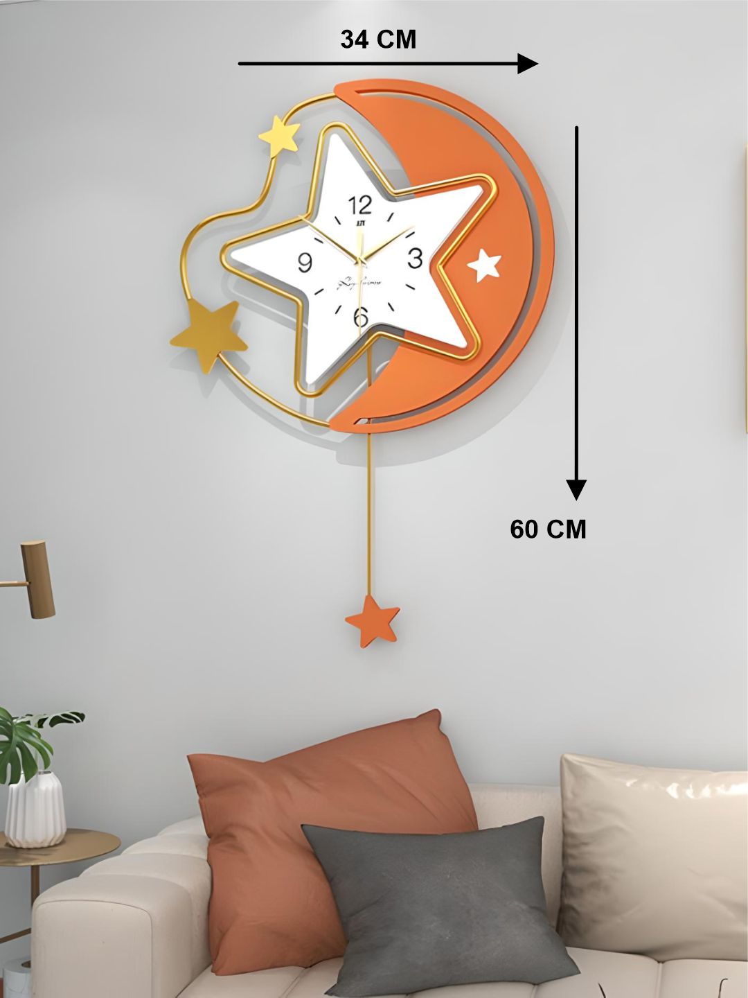 Abstract shaped wall clock