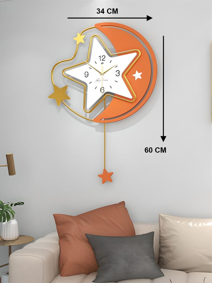 Abstract shaped wall clock