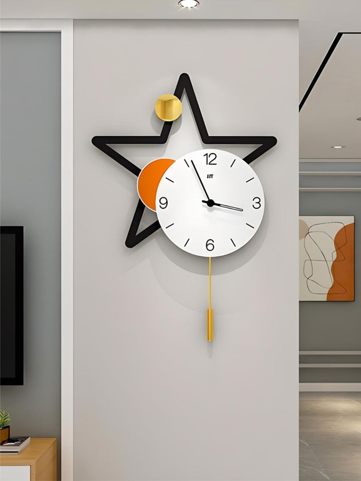 Abstract shaped wall clock