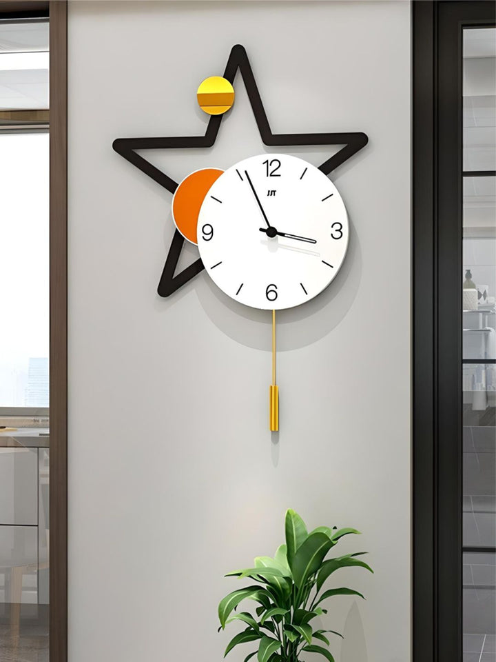 Abstract shaped wall clock