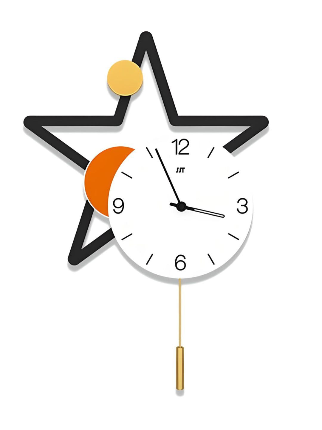 Abstract shaped wall clock