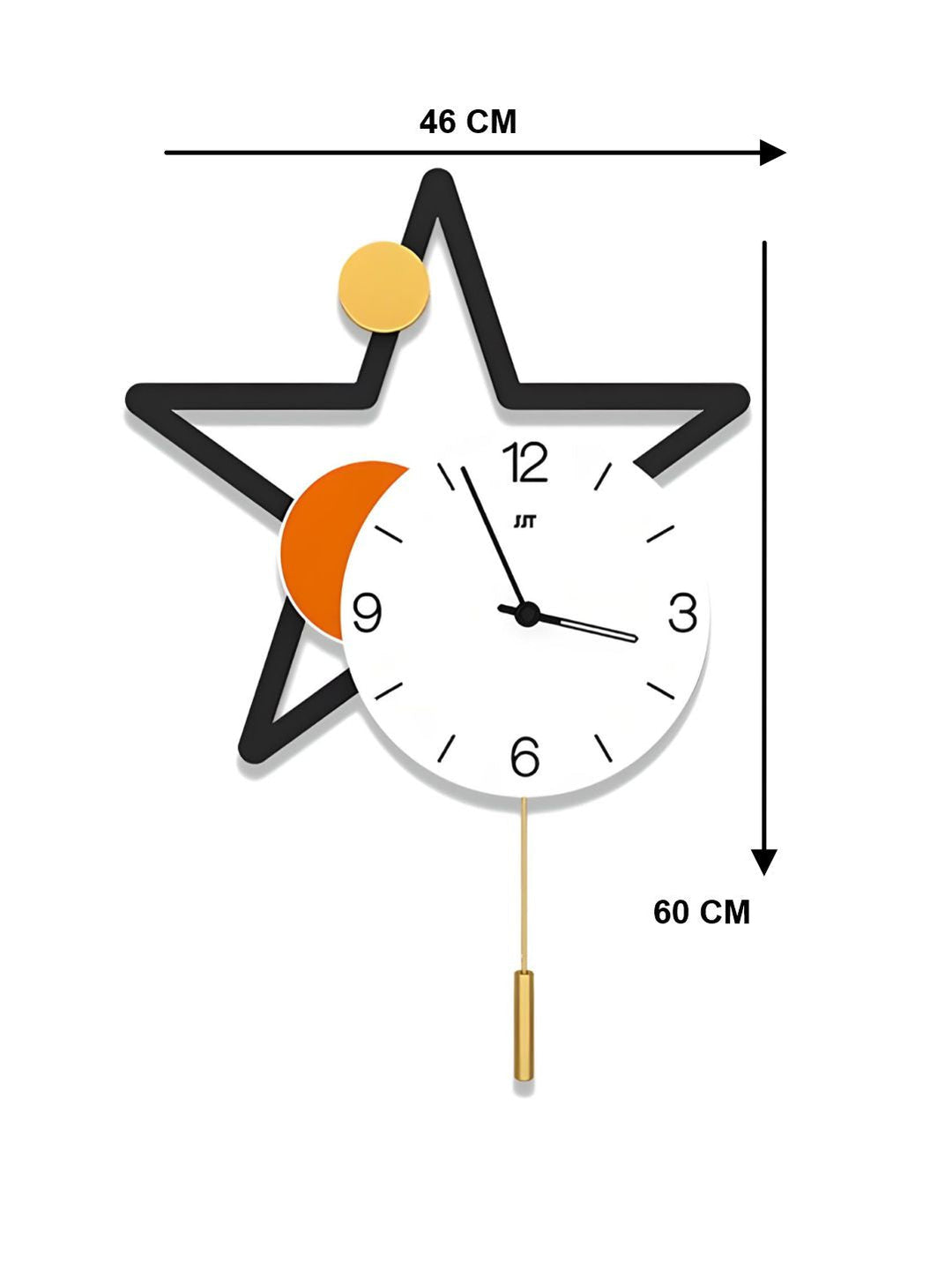 Abstract shaped wall clock