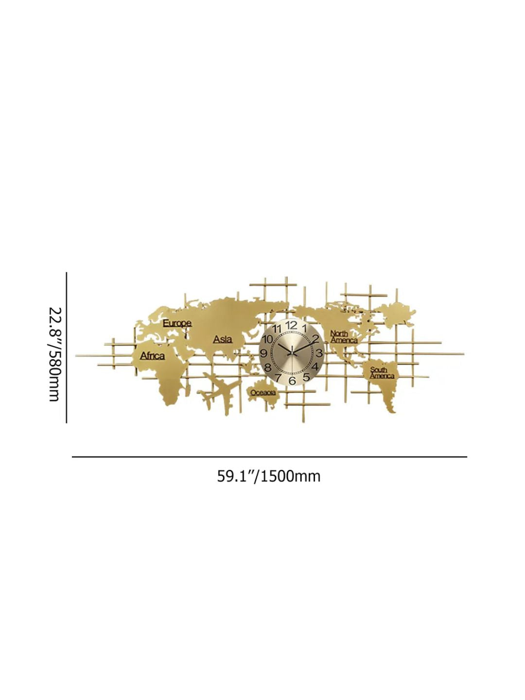 Abstract shaped wall clock