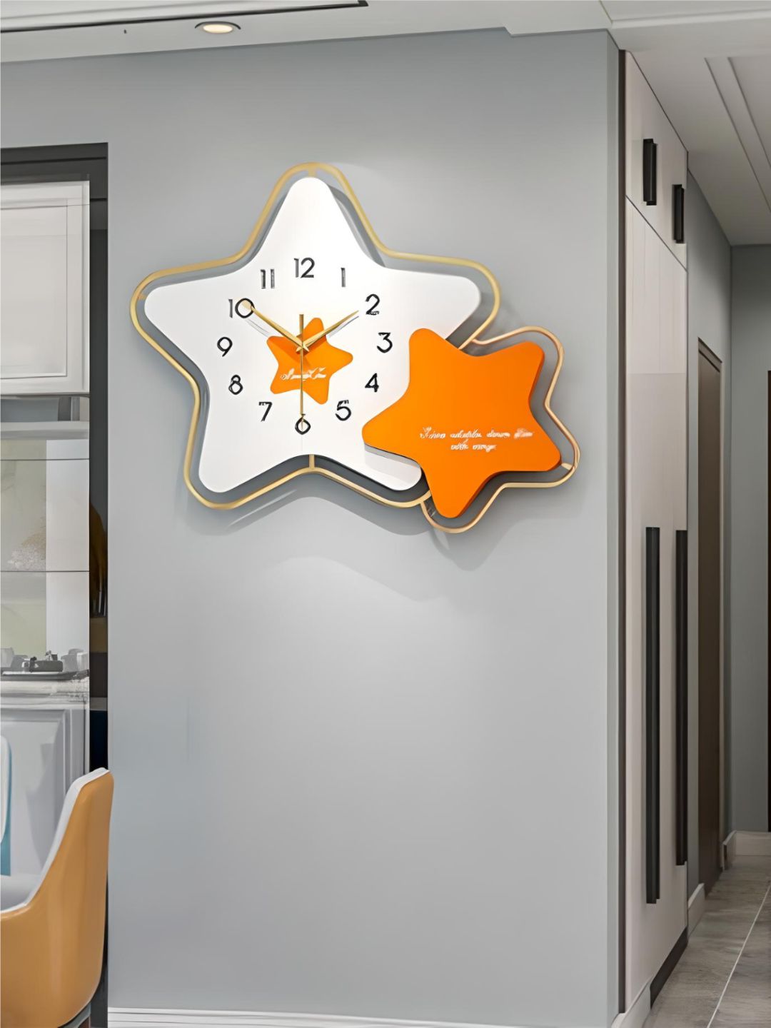 Abstract shaped wall clock