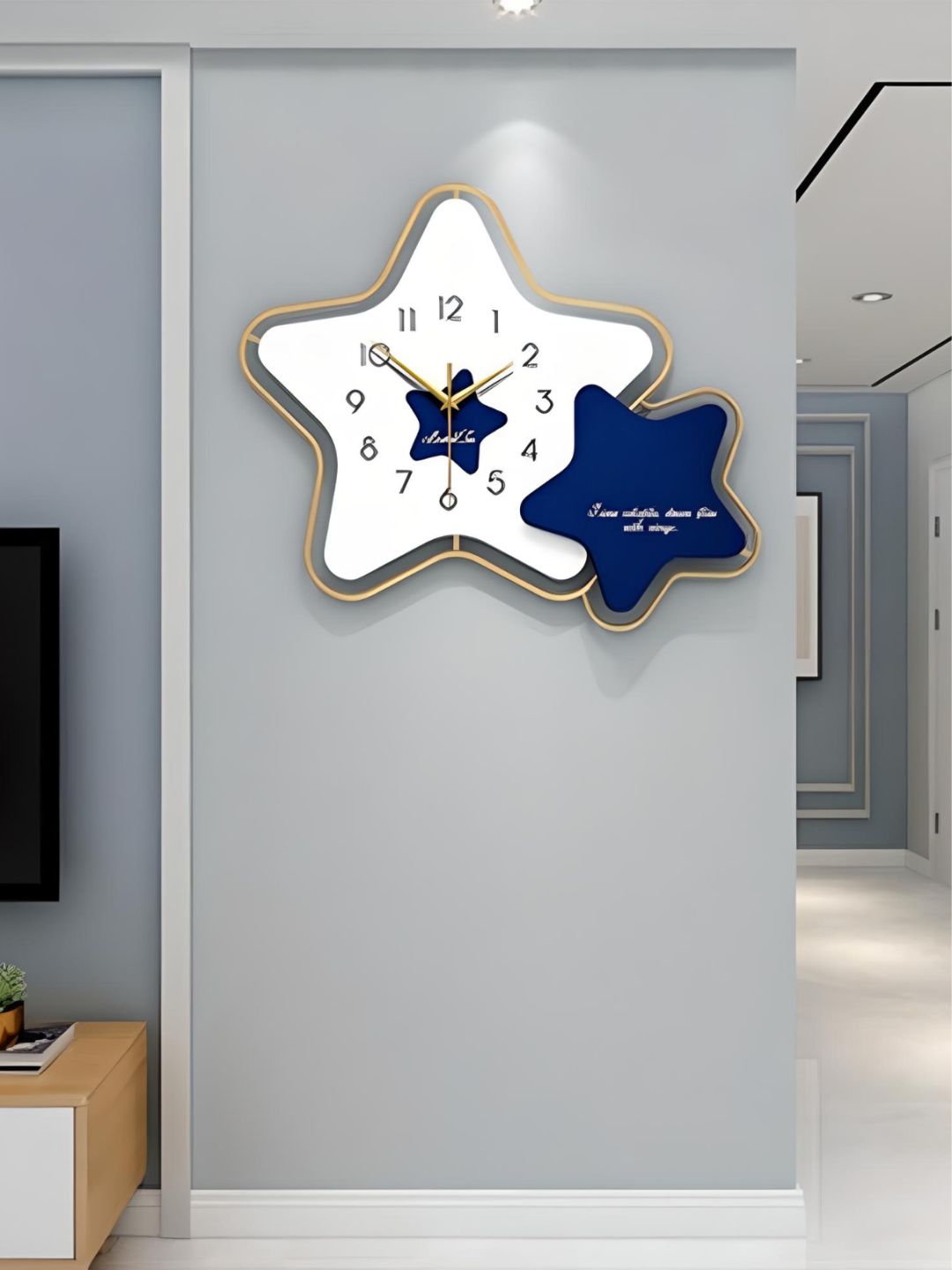 Abstract shaped wall clock