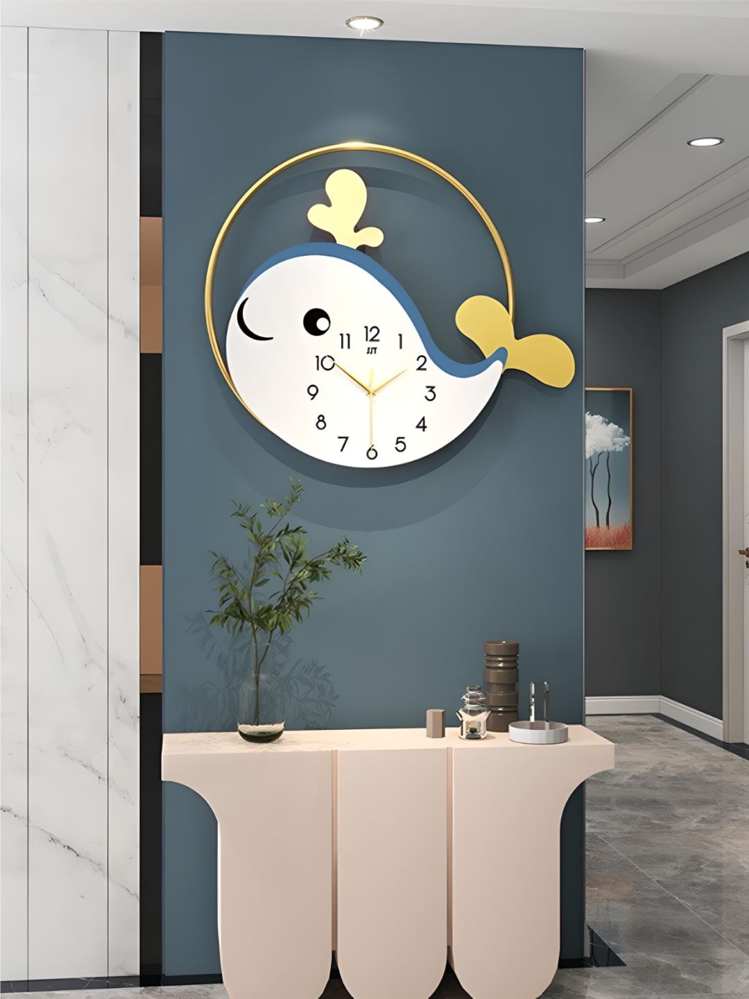 Abstract shaped wall clock